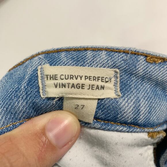 Madewell 27 The Curvy Perfect Vintage Straight Jean High Rise - Picture 4 of 10